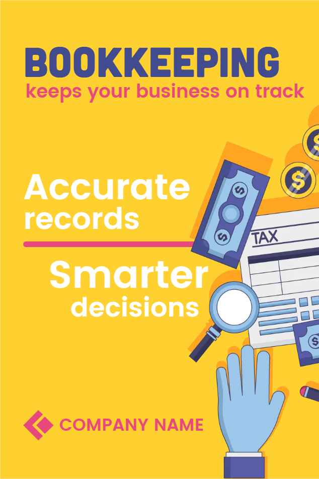 Custom Outdoor Yard Signs Multiple Sizes Bookkeeping 1