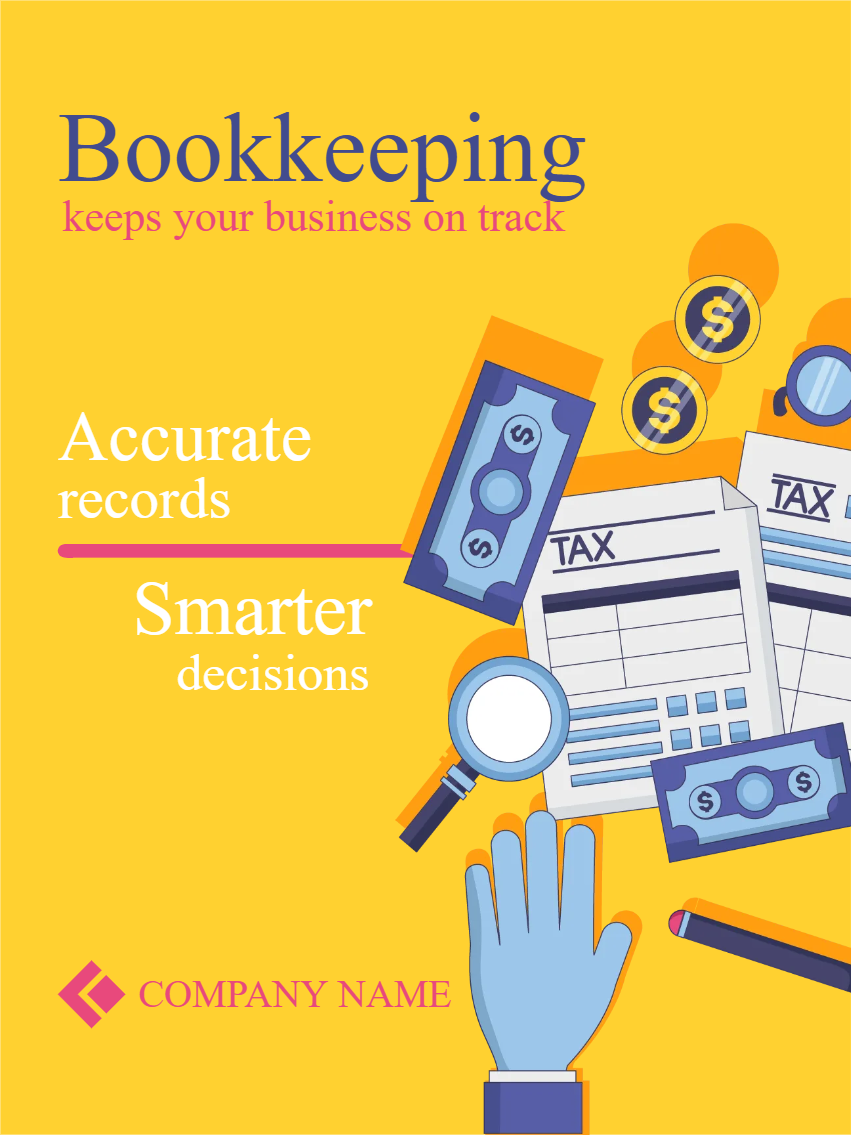 Custom Outdoor Yard Signs Multiple Sizes Bookkeeping 1