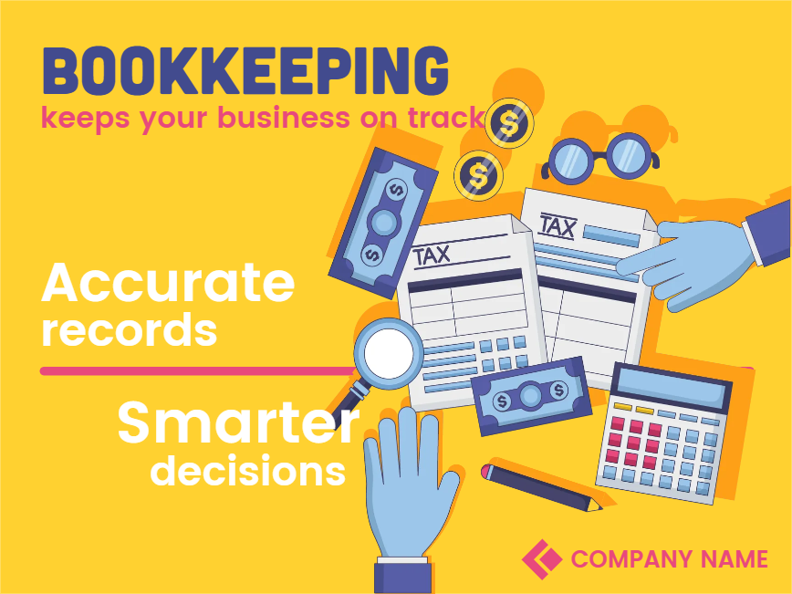 Custom Outdoor Yard Signs Multiple Sizes Bookkeeping 1