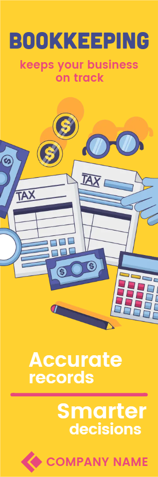 Custom Outdoor Yard Signs Multiple Sizes Bookkeeping 1