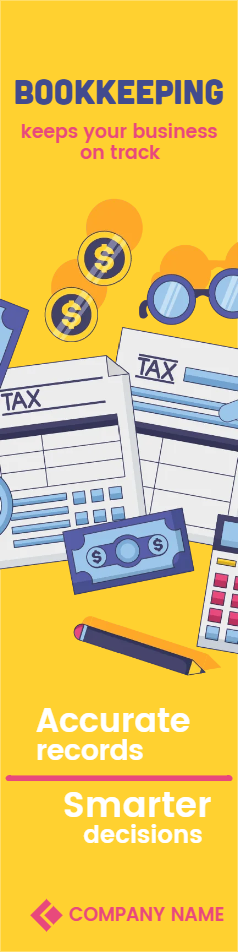 Custom Outdoor Yard Signs Multiple Sizes Bookkeeping 1