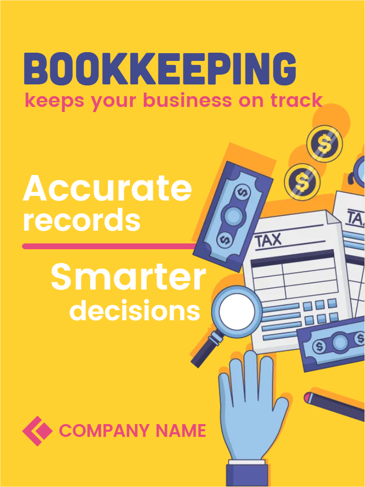 Custom Outdoor Yard Signs Multiple Sizes Bookkeeping 1