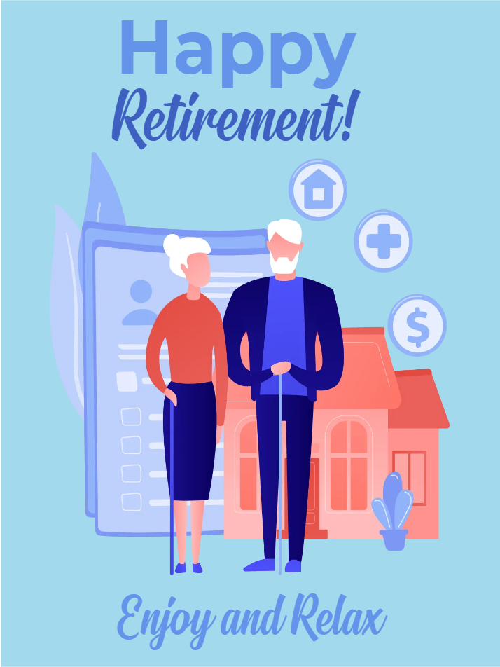 Custom Outdoor Yard Signs Multiple Sizes Happy Retirement