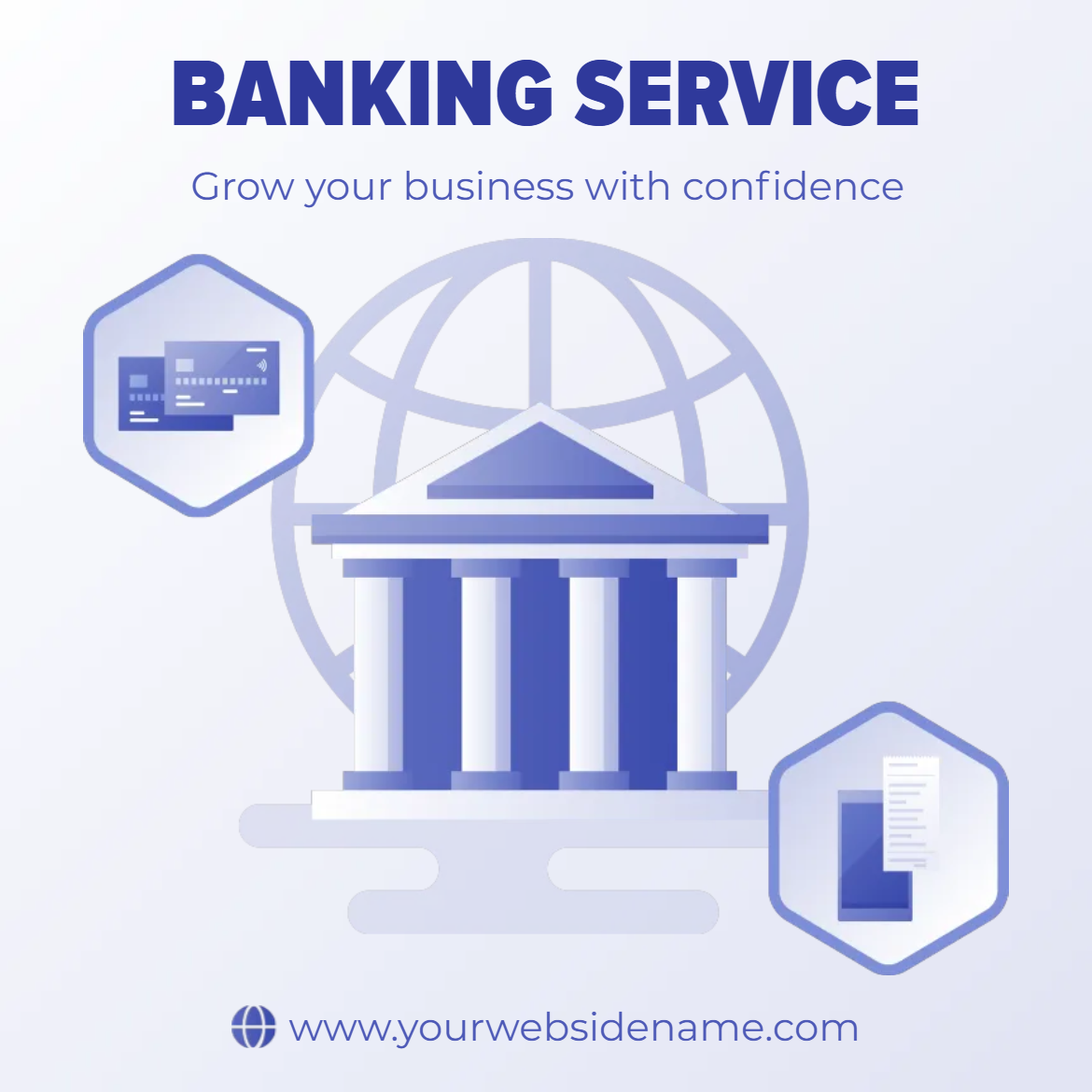 Custom Outdoor Yard Signs Multiple Sizes Banking Service