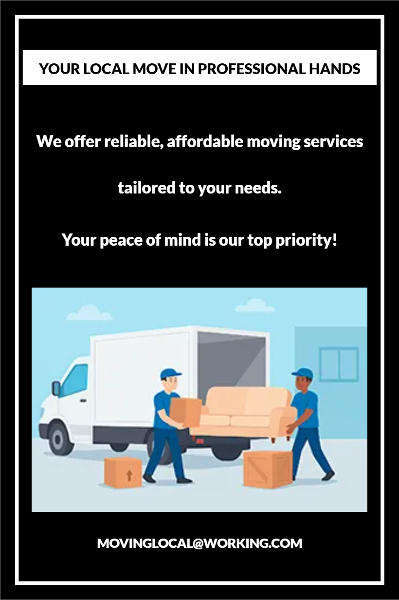 Custom Outdoor Yard Signs Multiple Sizes Your Local Move in Professional Hands