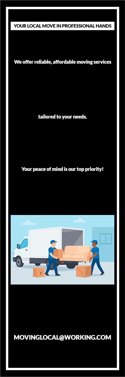 Custom Outdoor Yard Signs Multiple Sizes Your Local Move in Professional Hands