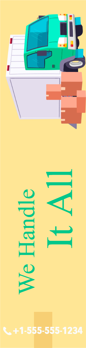 Custom Outdoor Yard Signs Multiple Sizes We Move Your Truck, Start to Finish