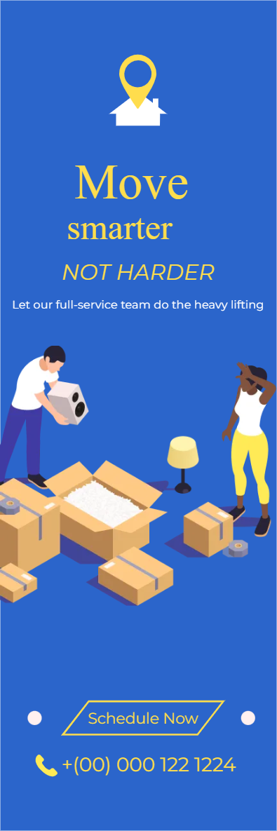 Custom Outdoor Yard Signs Multiple Sizes Full-Service Truck Moving