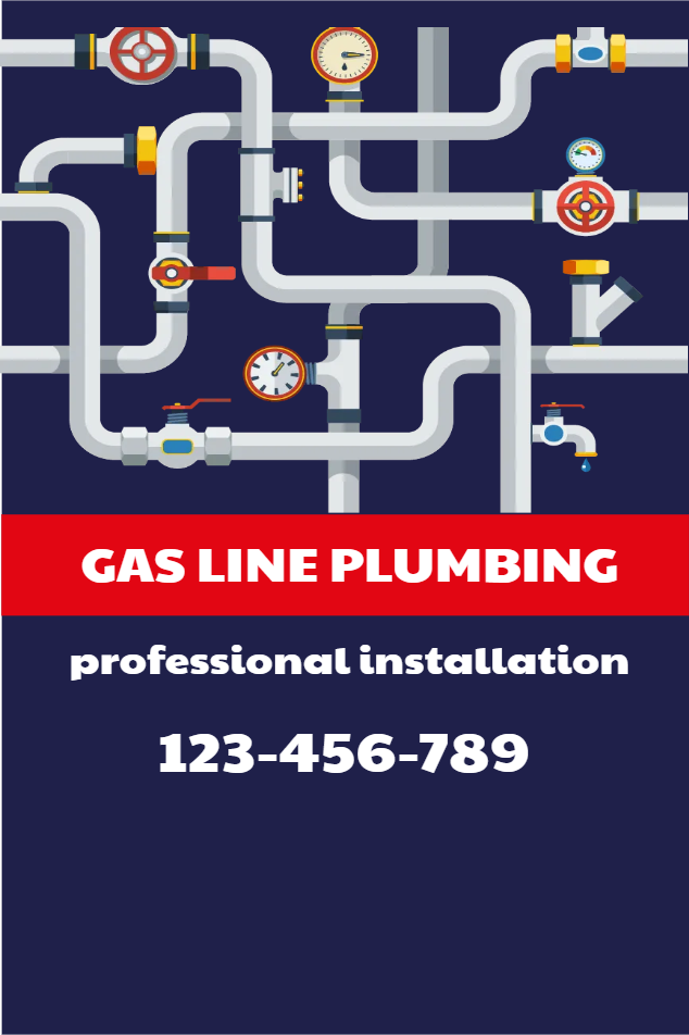 Custom Outdoor Yard Signs Multiple Sizes Gas Line Plumbing Professional Installation