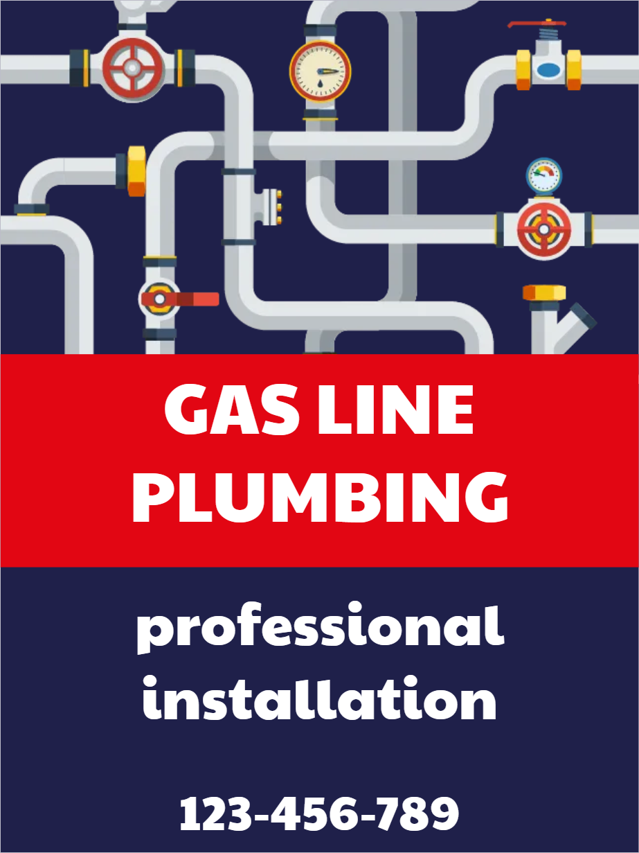 Custom Outdoor Yard Signs Multiple Sizes Gas Line Plumbing Professional Installation