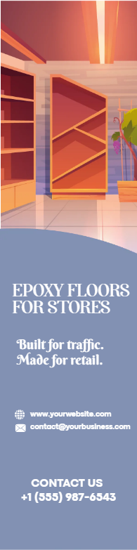 Custom Outdoor Yard Signs Multiple Sizes Epoxy floors for Stores