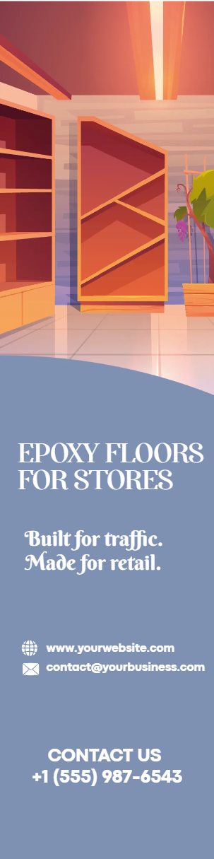 Custom Outdoor Yard Signs Multiple Sizes Epoxy floors for Stores