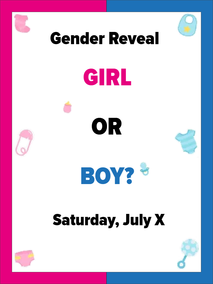 Custom Outdoor Yard Signs Multiple Sizes Girl or Boy?