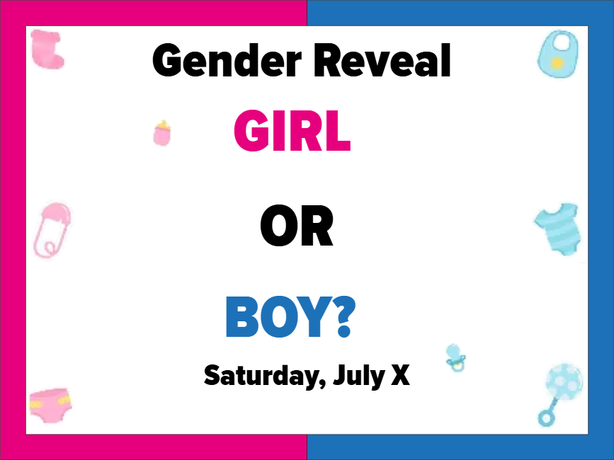 Custom Outdoor Yard Signs Multiple Sizes Girl or Boy?