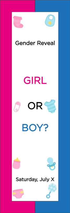 Custom Outdoor Yard Signs Multiple Sizes Girl or Boy?