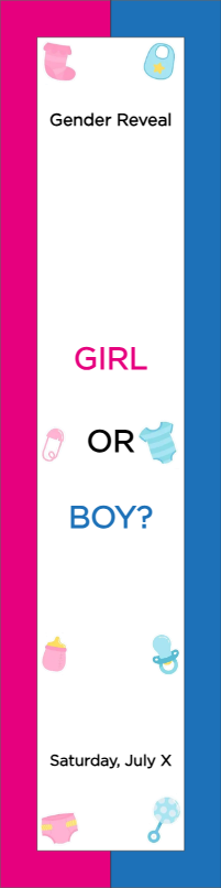 Custom Outdoor Yard Signs Multiple Sizes Girl or Boy?