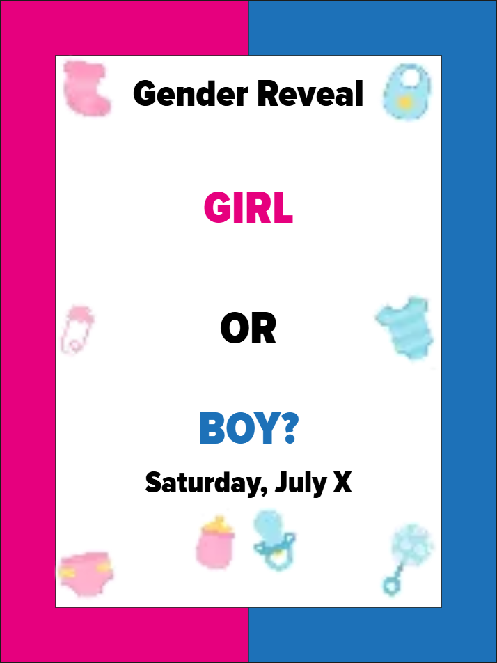 Custom Outdoor Yard Signs Multiple Sizes Girl or Boy?