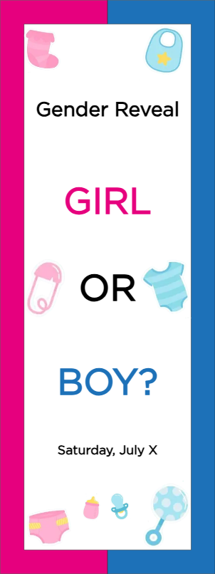 Custom Outdoor Yard Signs Multiple Sizes Girl or Boy?