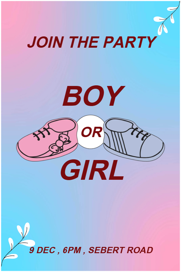 Custom Outdoor Yard Signs Multiple Sizes Join the Party Boy or Girl