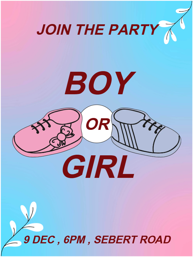 Custom Outdoor Yard Signs Multiple Sizes Join the Party Boy or Girl