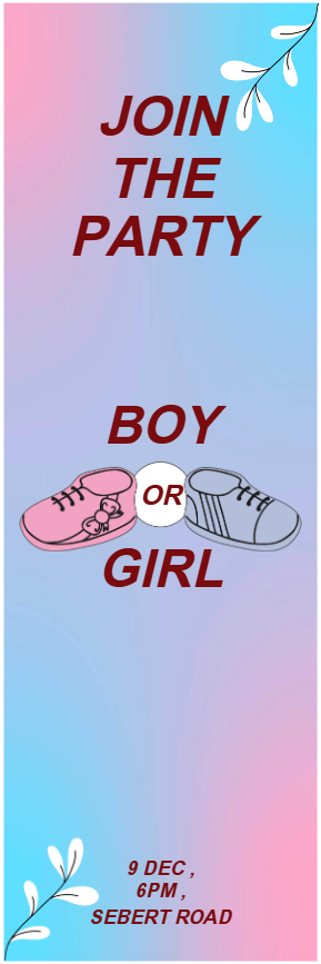 Custom Outdoor Yard Signs Multiple Sizes Join the Party Boy or Girl