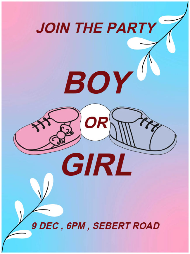 Custom Outdoor Yard Signs Multiple Sizes Join the Party Boy or Girl