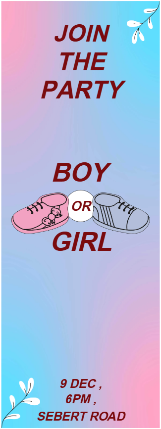 Custom Outdoor Yard Signs Multiple Sizes Join the Party Boy or Girl