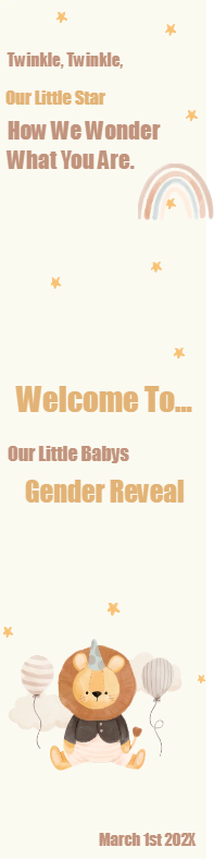 Custom Outdoor Yard Signs Multiple Sizes Gender Reveal Twinkle Twinkle