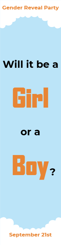 Custom Outdoor Yard Signs Multiple Sizes Will It Be a Girl or a Boy?