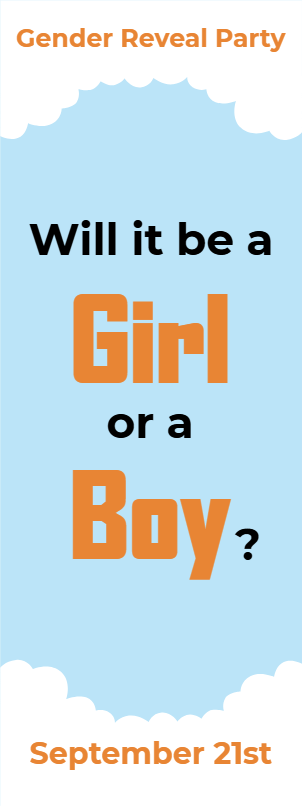 Custom Outdoor Yard Signs Multiple Sizes Will It Be a Girl or a Boy?