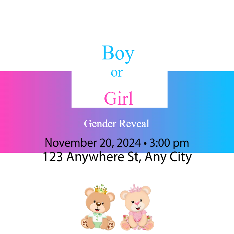 Custom Outdoor Yard Signs Multiple Sizes Please Join Us for a Boy or Girl