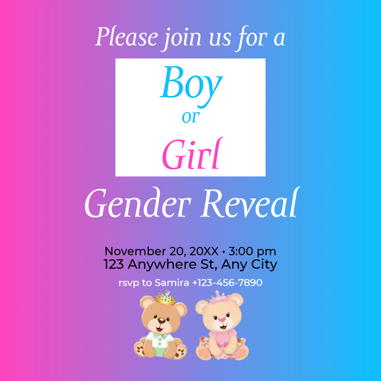 Custom Outdoor Yard Signs Multiple Sizes Please Join Us for a Boy or Girl