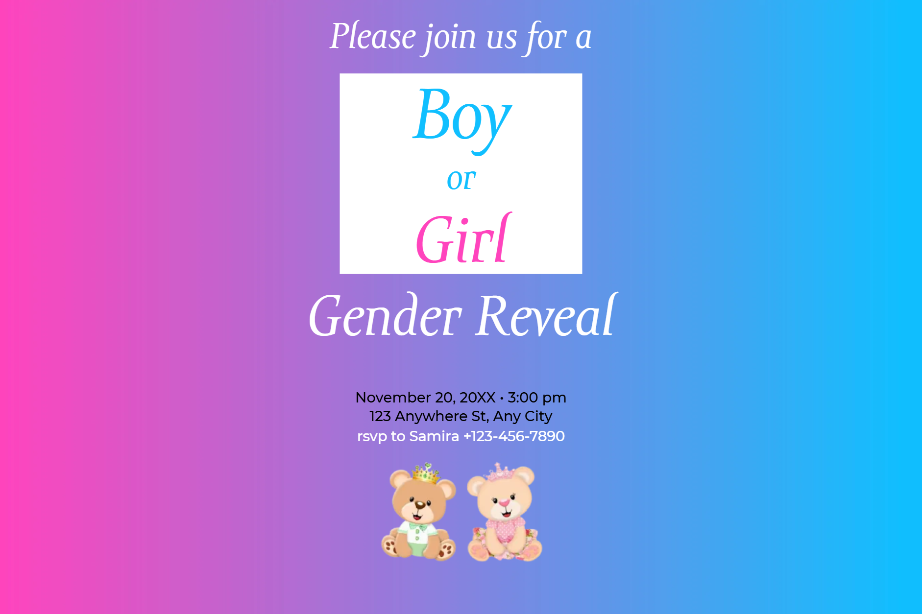 Custom Outdoor Yard Signs Multiple Sizes Please Join Us for a Boy or Girl