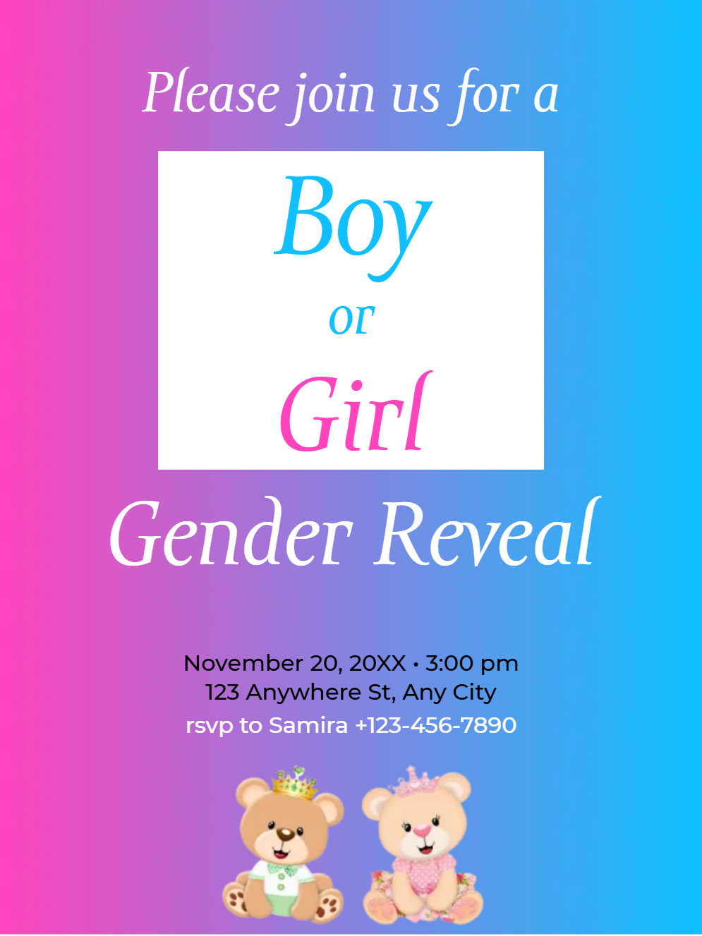 Custom Outdoor Yard Signs Multiple Sizes Please Join Us for a Boy or Girl