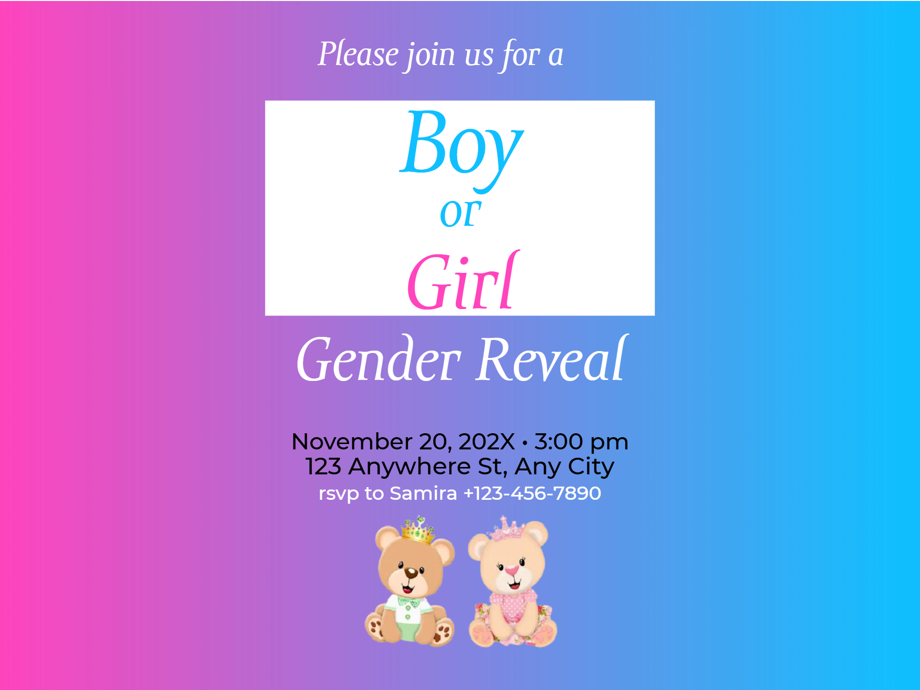 Custom Outdoor Yard Signs Multiple Sizes Please Join Us for a Boy or Girl