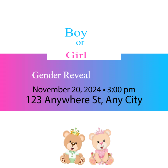 Custom Outdoor Yard Signs Multiple Sizes Please Join Us for a Boy or Girl