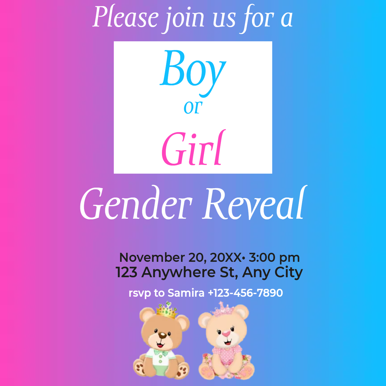 Custom Outdoor Yard Signs Multiple Sizes Please Join Us for a Boy or Girl