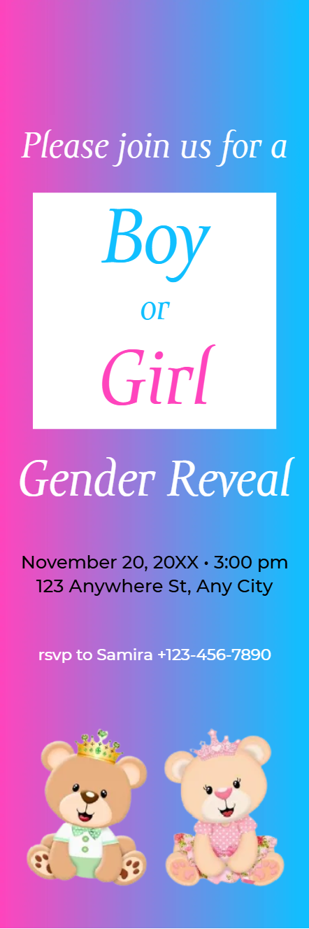 Custom Outdoor Yard Signs Multiple Sizes Please Join Us for a Boy or Girl