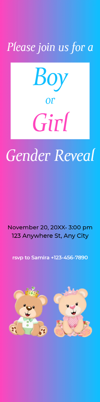 Custom Outdoor Yard Signs Multiple Sizes Please Join Us for a Boy or Girl