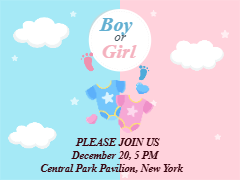 Custom Outdoor Yard Signs Multiple Sizes Pop Girl or Boy ?