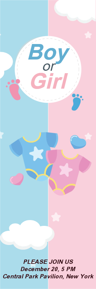 Custom Outdoor Yard Signs Multiple Sizes Pop Girl or Boy ?