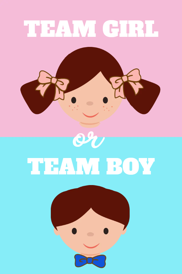 Custom Outdoor Yard Signs Multiple Sizes Gender Reveal Team Girl or Team Boy
