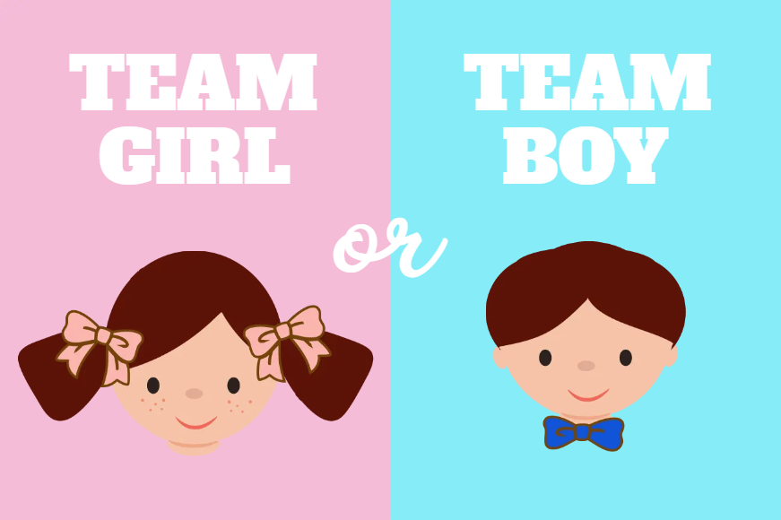 Custom Outdoor Yard Signs Multiple Sizes Gender Reveal Team Girl or Team Boy