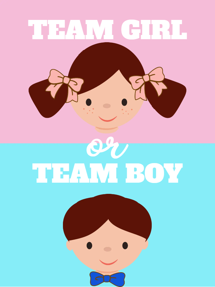 Custom Outdoor Yard Signs Multiple Sizes Gender Reveal Team Girl or Team Boy