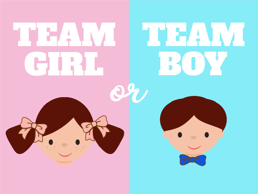 Custom Outdoor Yard Signs Multiple Sizes Gender Reveal Team Girl or Team Boy