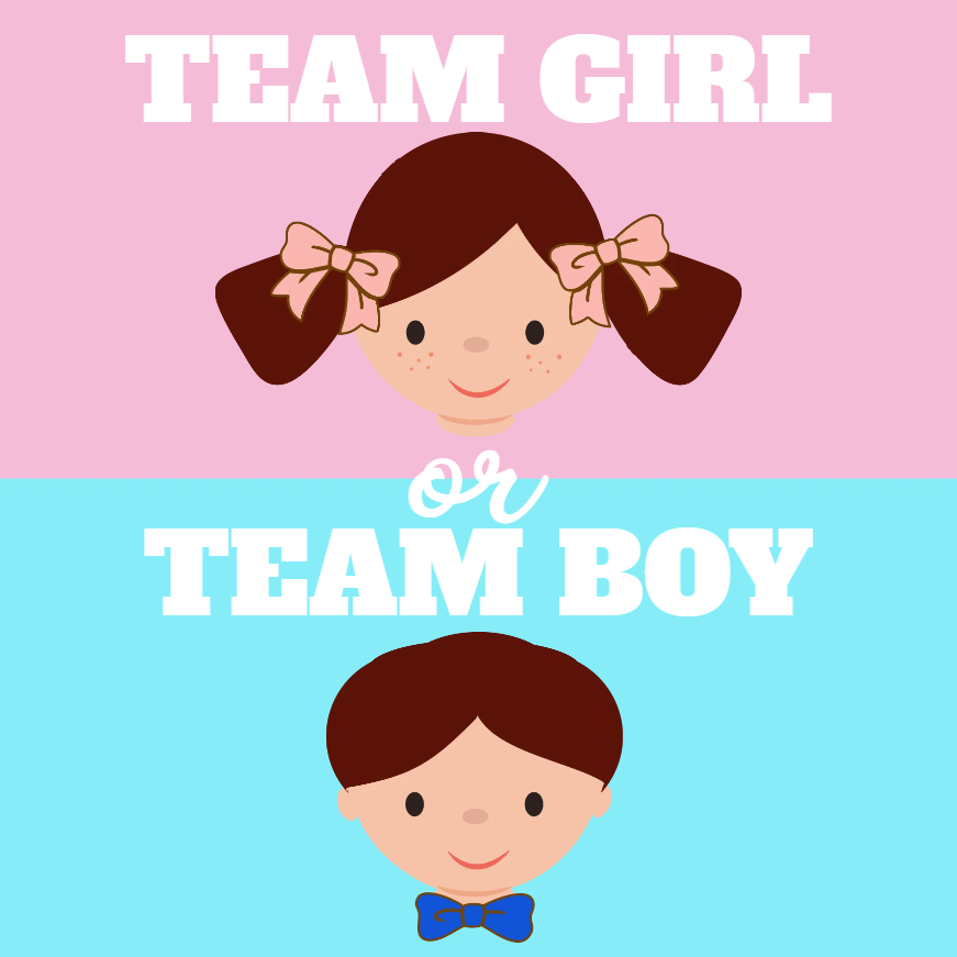 Custom Outdoor Yard Signs Multiple Sizes Gender Reveal Team Girl or Team Boy
