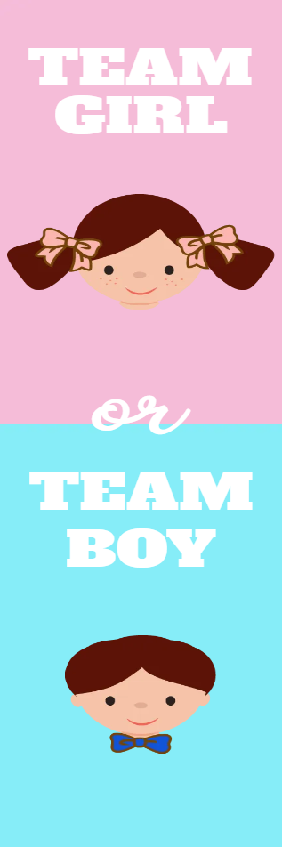 Custom Outdoor Yard Signs Multiple Sizes Gender Reveal Team Girl or Team Boy