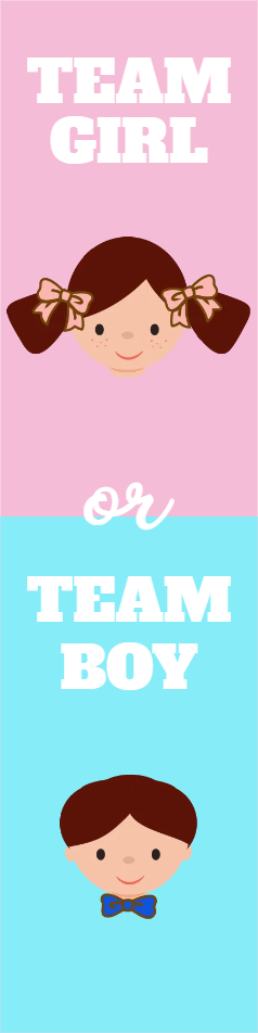 Custom Outdoor Yard Signs Multiple Sizes Gender Reveal Team Girl or Team Boy