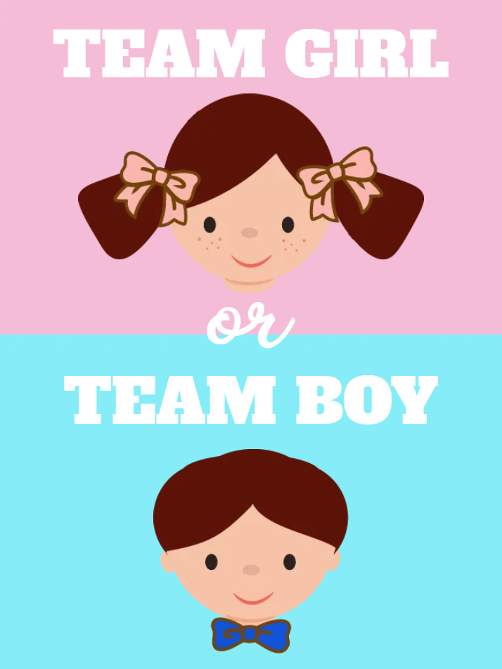 Custom Outdoor Yard Signs Multiple Sizes Gender Reveal Team Girl or Team Boy