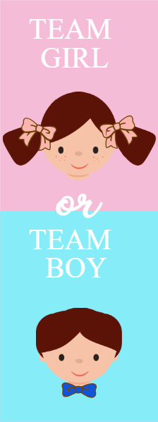 Custom Outdoor Yard Signs Multiple Sizes Gender Reveal Team Girl or Team Boy